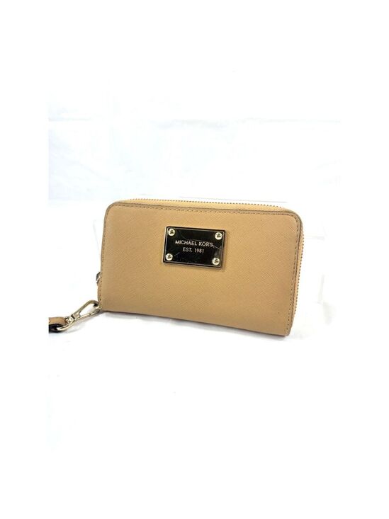 Michael Kors Handbags - Michael Kors Leather Zip Around Wristlet Wallet butterscotch yellow